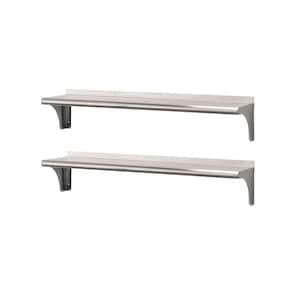 48 in. Stainless Steel Wall Shelf (2-Pack)