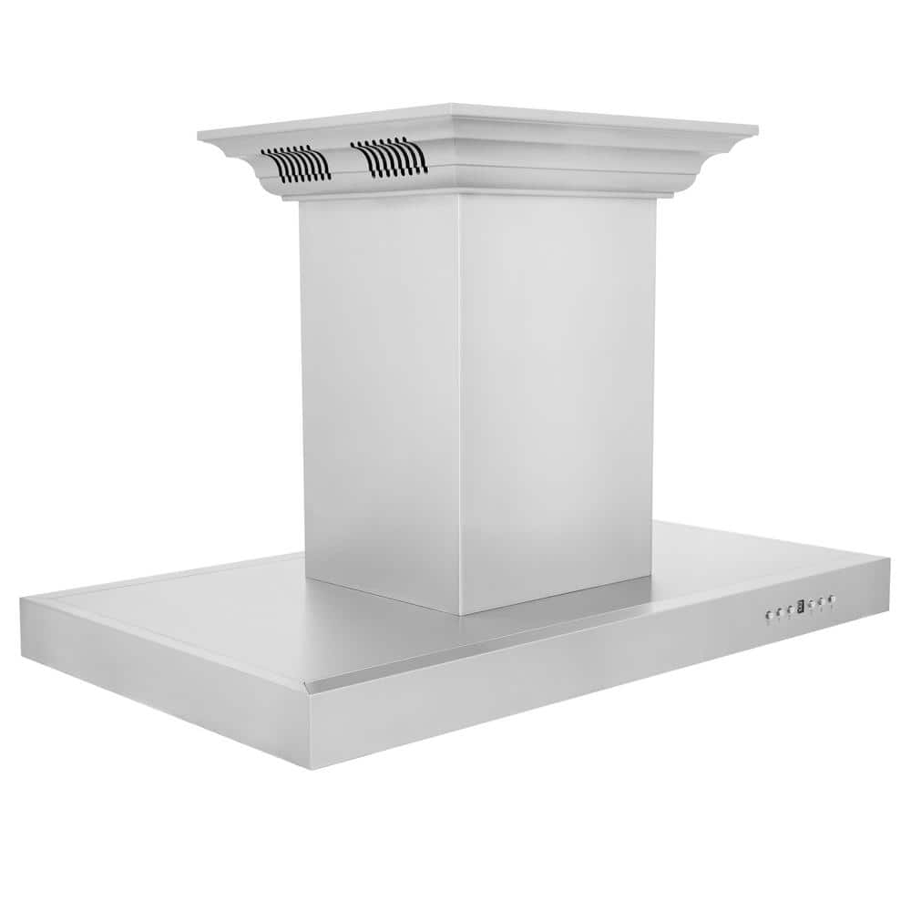 30" Stainless Steel Island Range Hood with Built-in Speakers