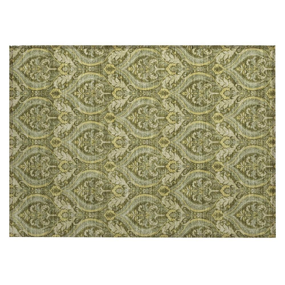 Green 2 ft. x 3 ft. Woven Trellis Rectangle Indoor/Outdoor Area Rug price history on PriceWatchPro