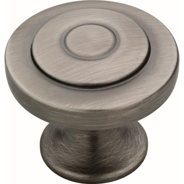 Liberty (10-Pack) Essentials Geary 1-1/4 in. (32 mm) Heirloom Silver Round Cabinet Knob