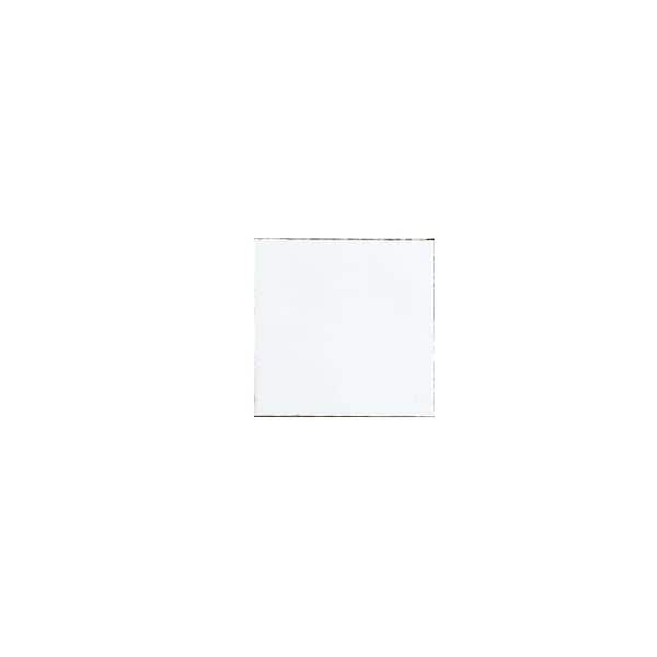 Jeffrey Court Take Home Tile Sample-Rocco Zellige Off-White 4 in. x 4 in. Square Glossy Ceramic Wall Mosaic Tile