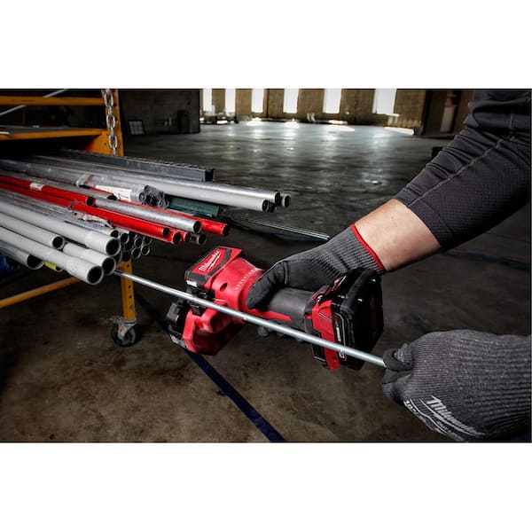 M18 FUEL 18-Volt Lithium-Ion Brushless Cordless Hammer Drill/Threaded Rod Cutter/ Impact Driver w/ 4-Batteries M18 FUEL 18-Volt Lithium-Ion Brushless Cordless Hammer Drill/Threaded Rod Cutter/ Impact Driver w/ 4-Batteries