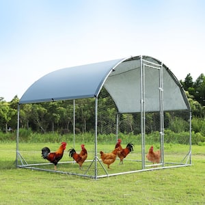 18.8 ft.L x 9.2 ft. W x 6.5 ft.H Large Metal Chicken Coop Chicken House Steel Wire Fence Net Cage Poultry Cage Outdoors