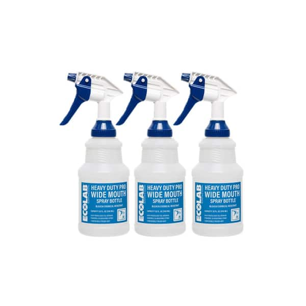 Ecolab 32 Oz. Heavy-duty Pro Wide Mouth Spray Bottle (3-pack 