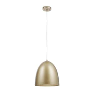 Lowell 1-Light Gold Pendant Light with CEC Title 20 LED Bulb Included