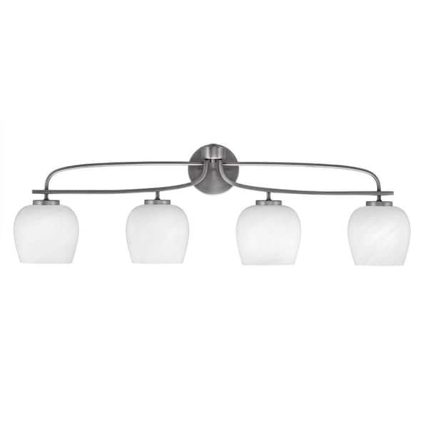 Unbranded Olympia 37.75 in. 4-Light Graphite Vanity Light