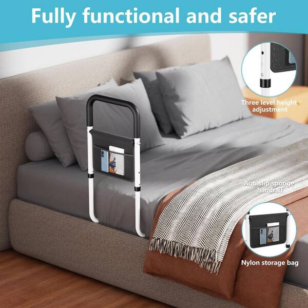 Adjustable Bed Rail with Storage Pouch Stander 30 inch Safety Bed Rail with Padded Pouch – Stander  main image 3