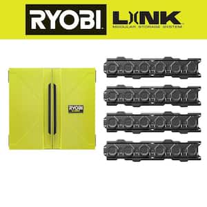 LINK Wall Cabinet with LINK (4-Pack) of Wall Rails