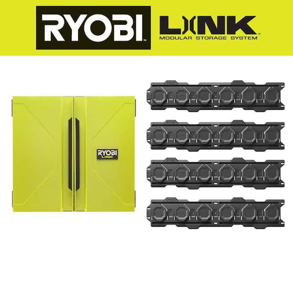 LINK Wall Cabinet with LINK (4-Pack) of Wall Rails