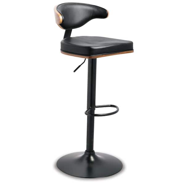 Bellatier Brown/Black Wood Barstool