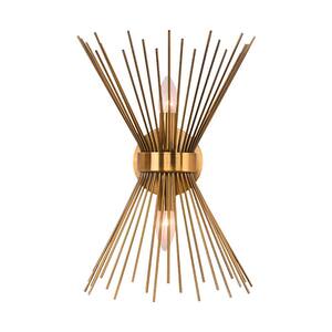 Nimbus 2-Light Brass Wall Sconce with Up & Down Lighting