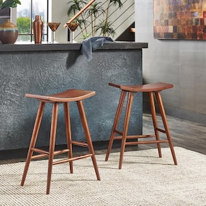 24.25 in. Oak Solid Wood Frame Counter Stool