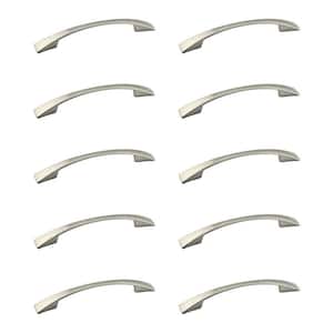 Bromont Collection 3 3/4 in. (96 mm) Brushed Nickel Modern Cabinet Arch Pull (10-Pack)