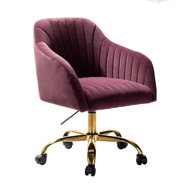 Purple velvet swivel discount chair