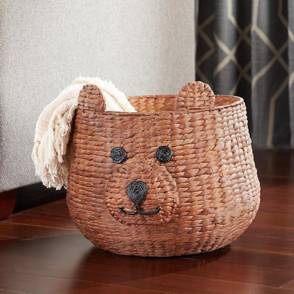 teddy in basket