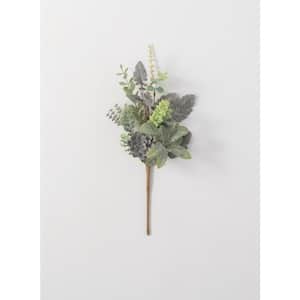 17" Artificial Gray Succulent Pick