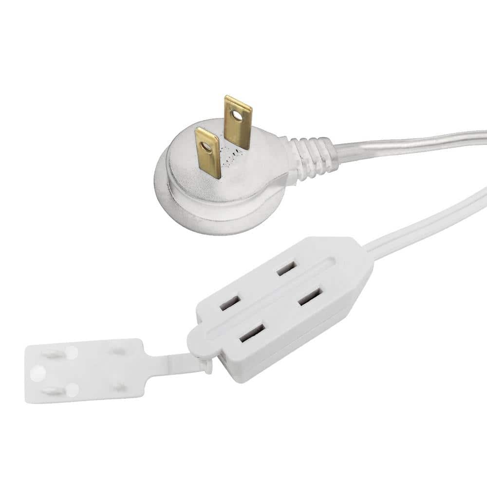 HDX 6 ft. 16/2 White Tight Space Cube Tap Extension Cord