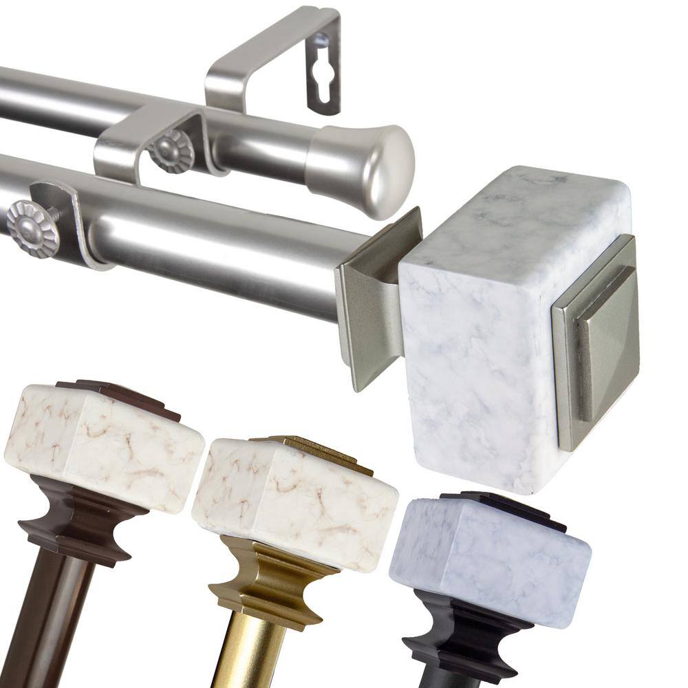 "1 Inch Dia 160-240"" Adjustable Sello Double Curtain Rod in Bronze" price history on PriceWatchPro