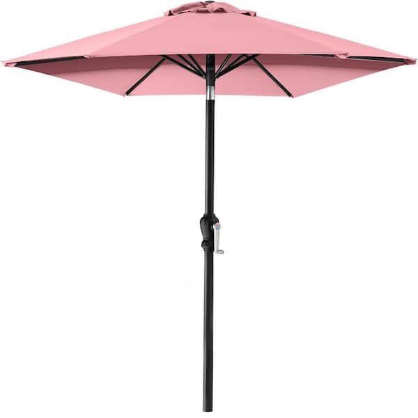 8 pink patio market umbrella with tilt Stripe Ribs Beach Fringe UV50+ Outdoor Umbrellas For Garden Backyard Umbrellas 5.9ft Pool Umbrella Portable With Carry Bag, Waterproof Boho Parasol Adjustable Height : Patio The umbrellas core strength lies in its durable 10 ft. Steel push button