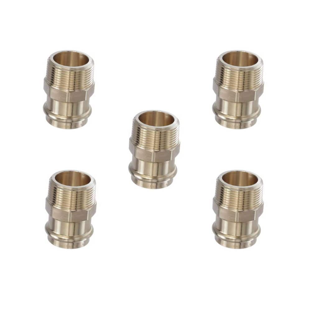 ProPress 1-1/4 in. Press x 1-1/4 in. MPT Zero Lead Bronze Adapter (5-Pack) price history on PriceWatchPro