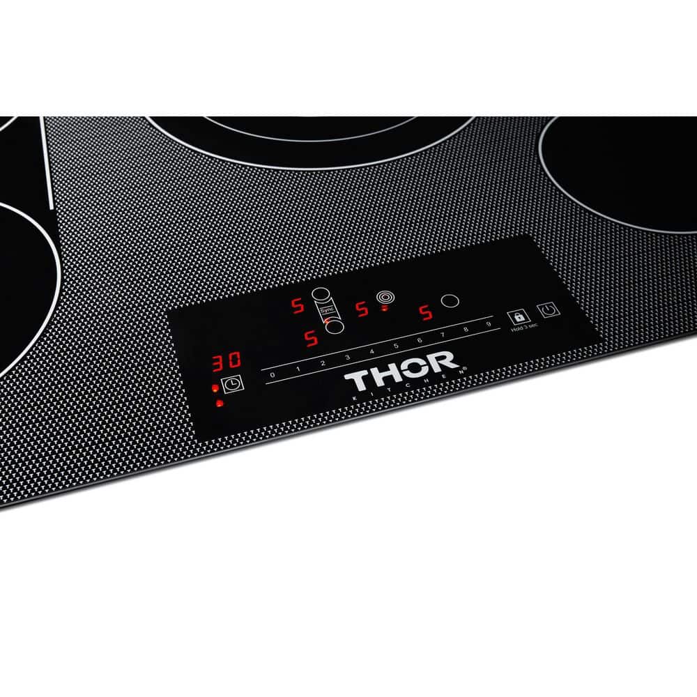 Thor 30-Inch Black Ceramic Glass 4 Burner Electric Cooktop