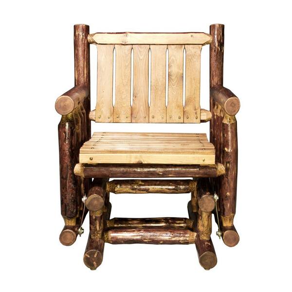Montana Woodworks Glacier Country Exterior Finish Patio Gliding Chair