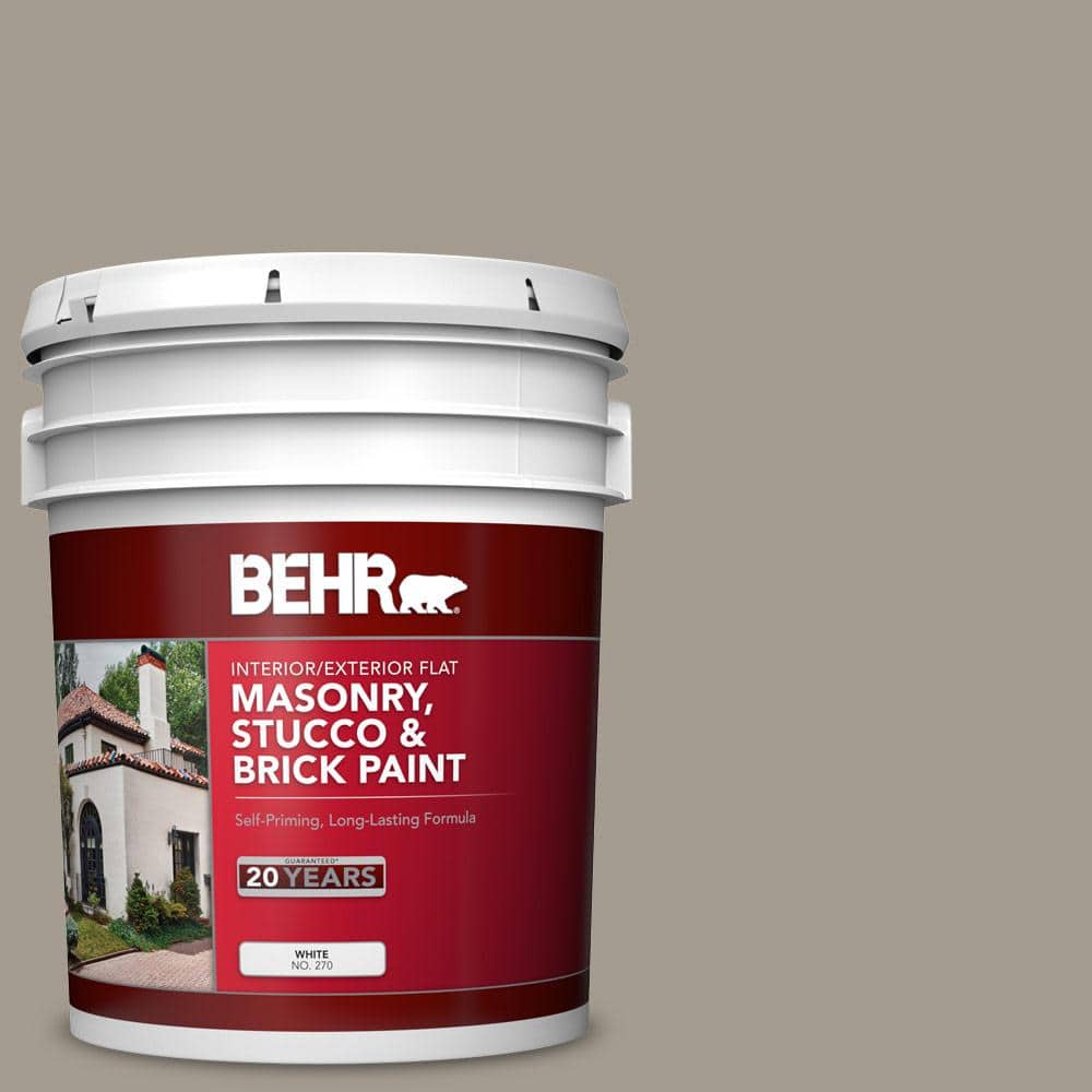 5 gal. #720D-4 Ashwood Flat Interior/Exterior Masonry, Stucco and Brick Pai
