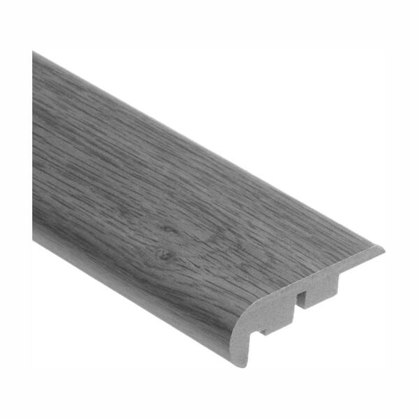 Zamma Strand Woven Bamboo Walnut/Ashton 9/16 in. Thick x 2-3/4 in. Wide x 94 in. Length Hardwood Stair Nose Molding Flush