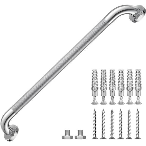 Lynzavix 24 in. x 24 in. Concealed Screw with Bathtubs and Showers Safety for Handicap and Senior Support in Stainless Steel