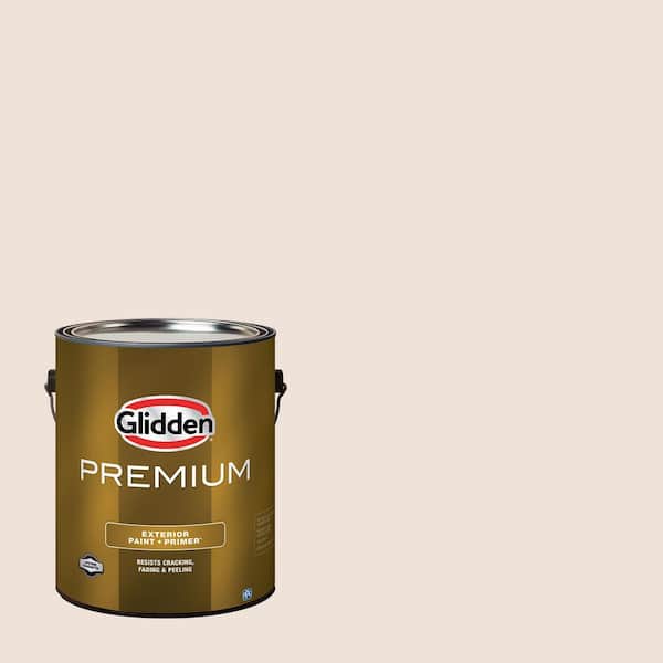 Glidden Premium 1 gal. PPG1062-1 Butter Icing Satin Exterior Latex Paint