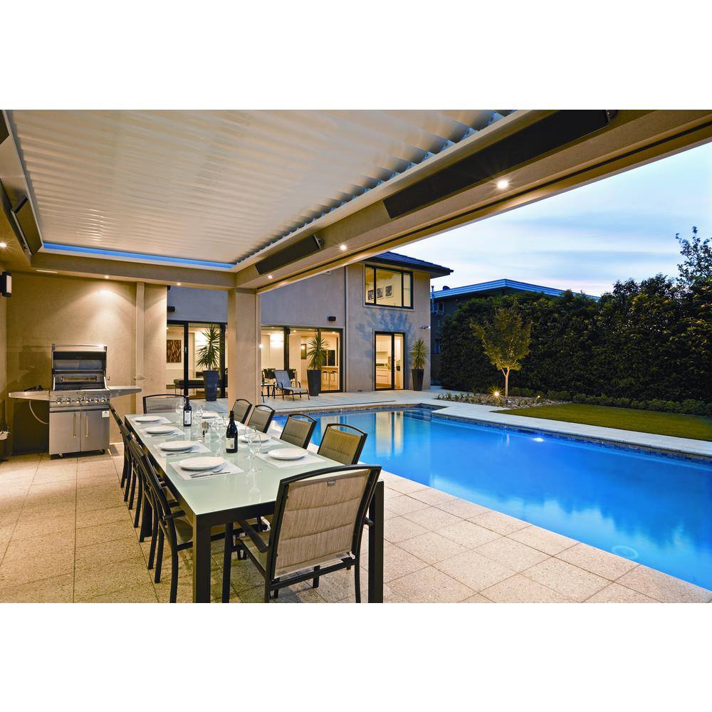 Black 3200W Electric Indoor/Outdoor Radiant Heater