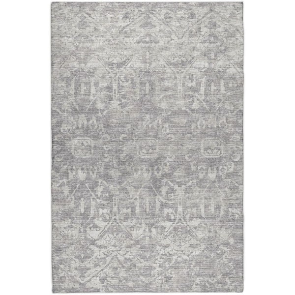 Dream Shag Premium Machine Washable Abstract ADS40 Gray 10 ft. x 14 ft. Area Rug