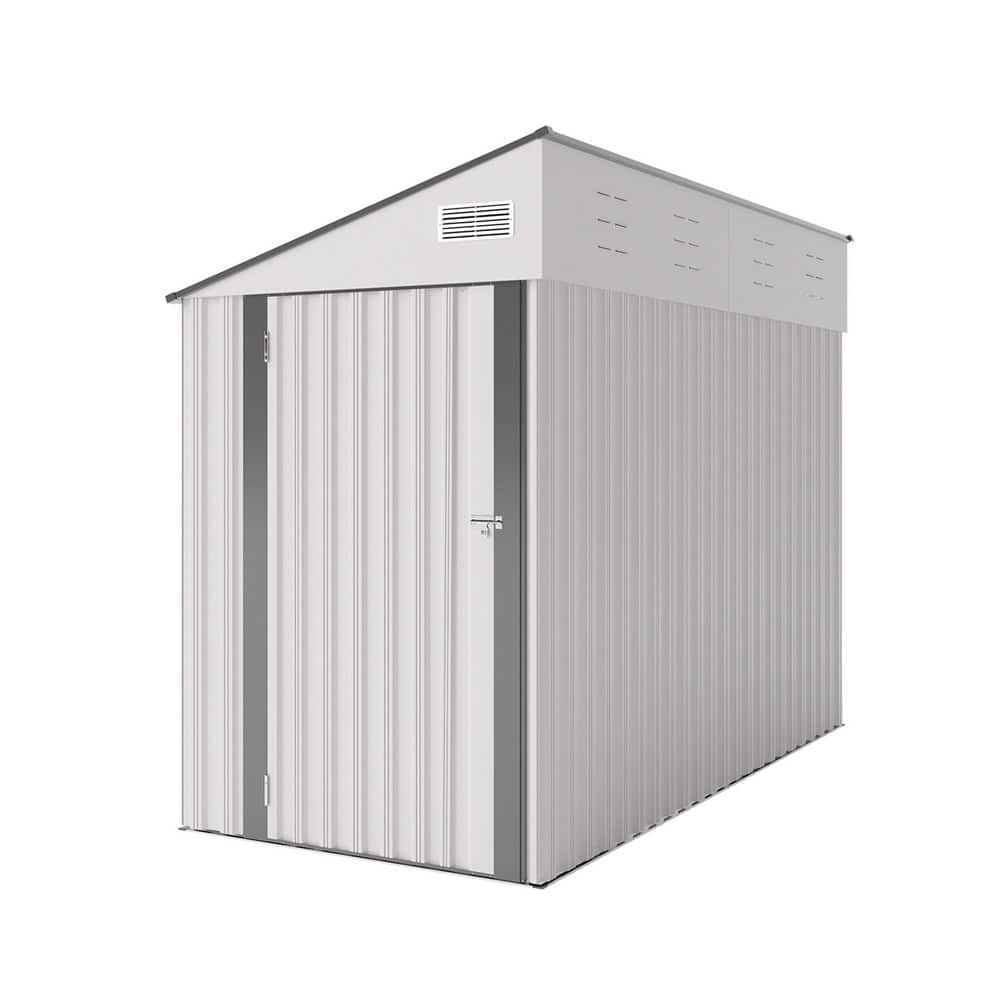 新作からSALEアイテム等お得な商品満載 Storage Outdoor Metal D ft. 8 x W ft. 4 Shed, Hinge Single キャラクターグッズ