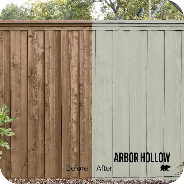 1 gal. #ECC-37-1 Arbor Hollow Solid Color House and Fence Exterior Wood Stain