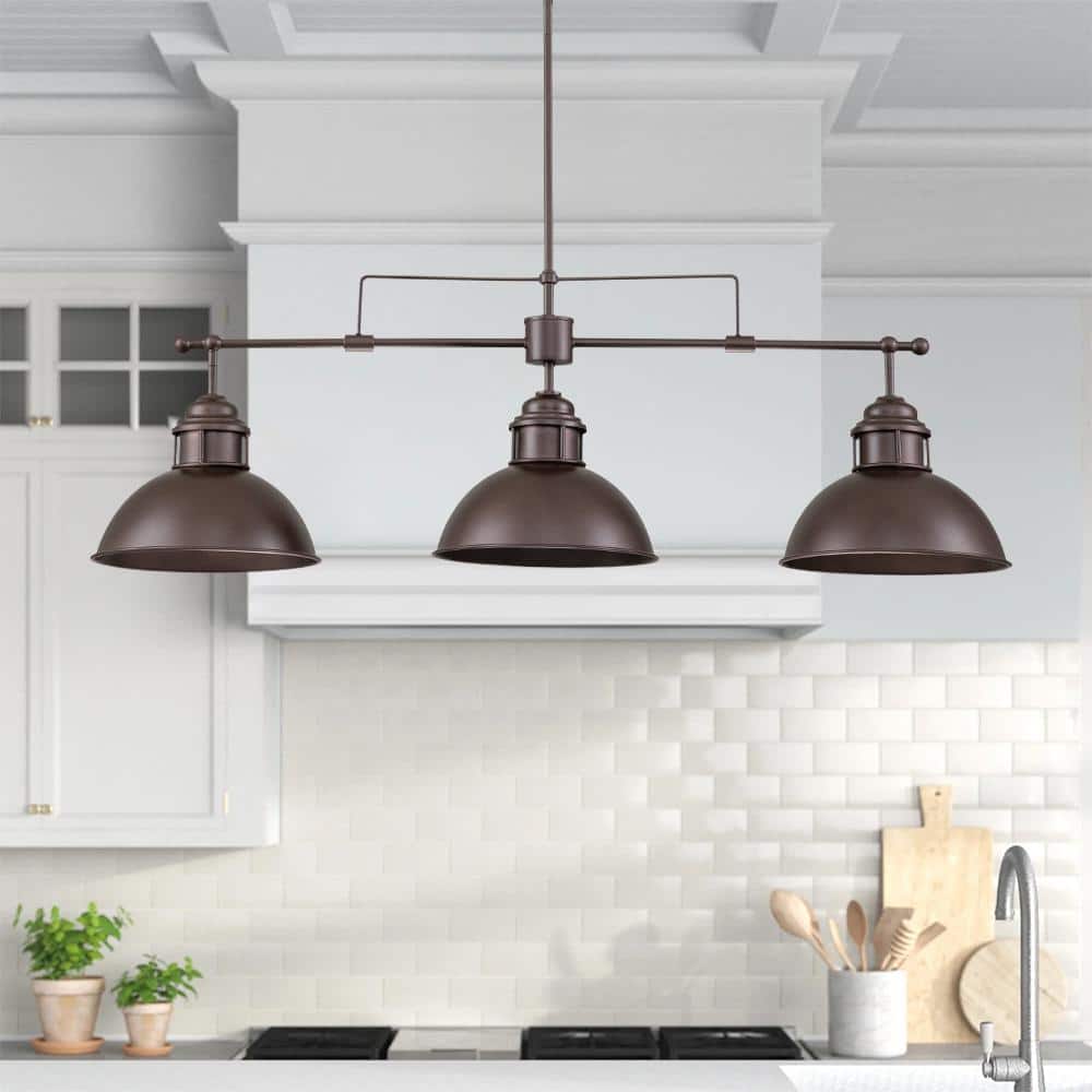 Yuna 3-Light Dome Kitchen Island Pendant Light price history on PriceWatchPro