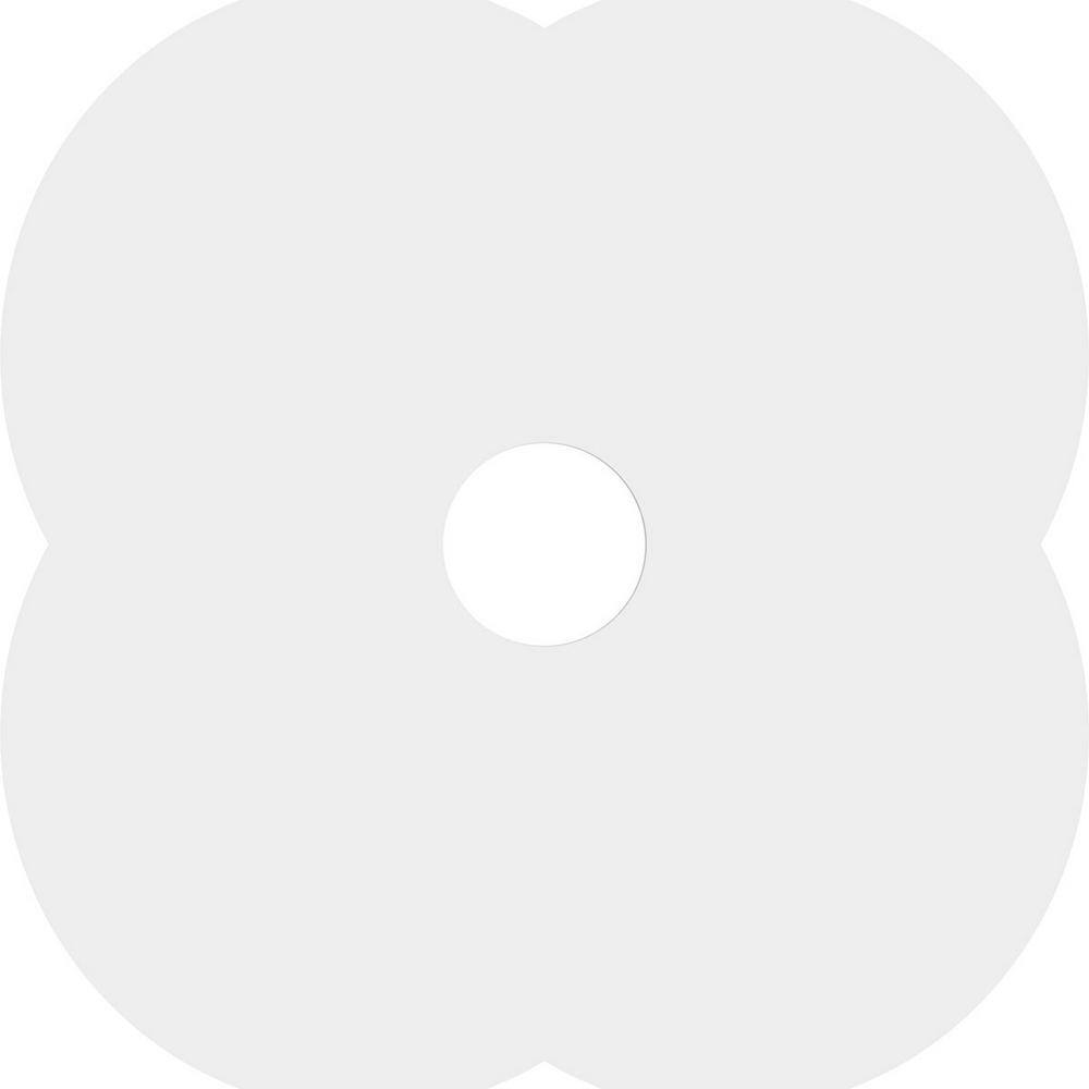 Charlotte White PVC Contemporary Ceiling Medallion 22"
