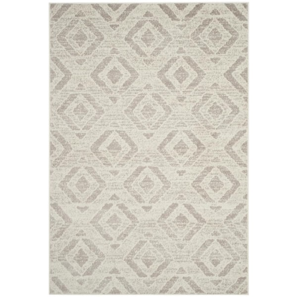 SAFAVIEH Skyler Ivory/Gray 6 ft. x 9 ft. Geometric Area Rug
