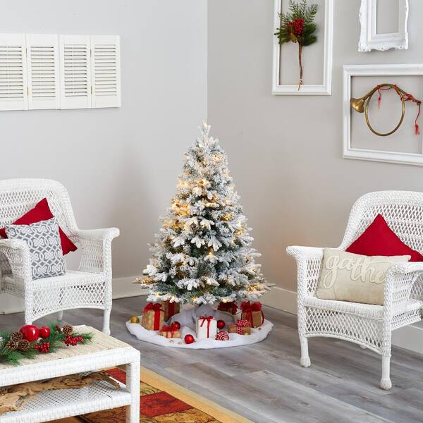 Holiday Living 4-ft Mixed Needle Pre-Lit Slim Artificial Christmas Tree with 100 Constant White Clear Incandescent Lights Holiday Living 4-ft Mixed Needle Pre-Lit Slim Artificial Christmas Tree with 100 Constant White Clear Incandescent Lights