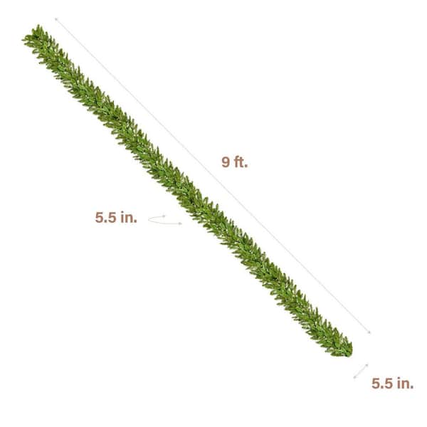 9 ft. Prelit Grandland Artificial Christmas Garland with Warm White LED Lights