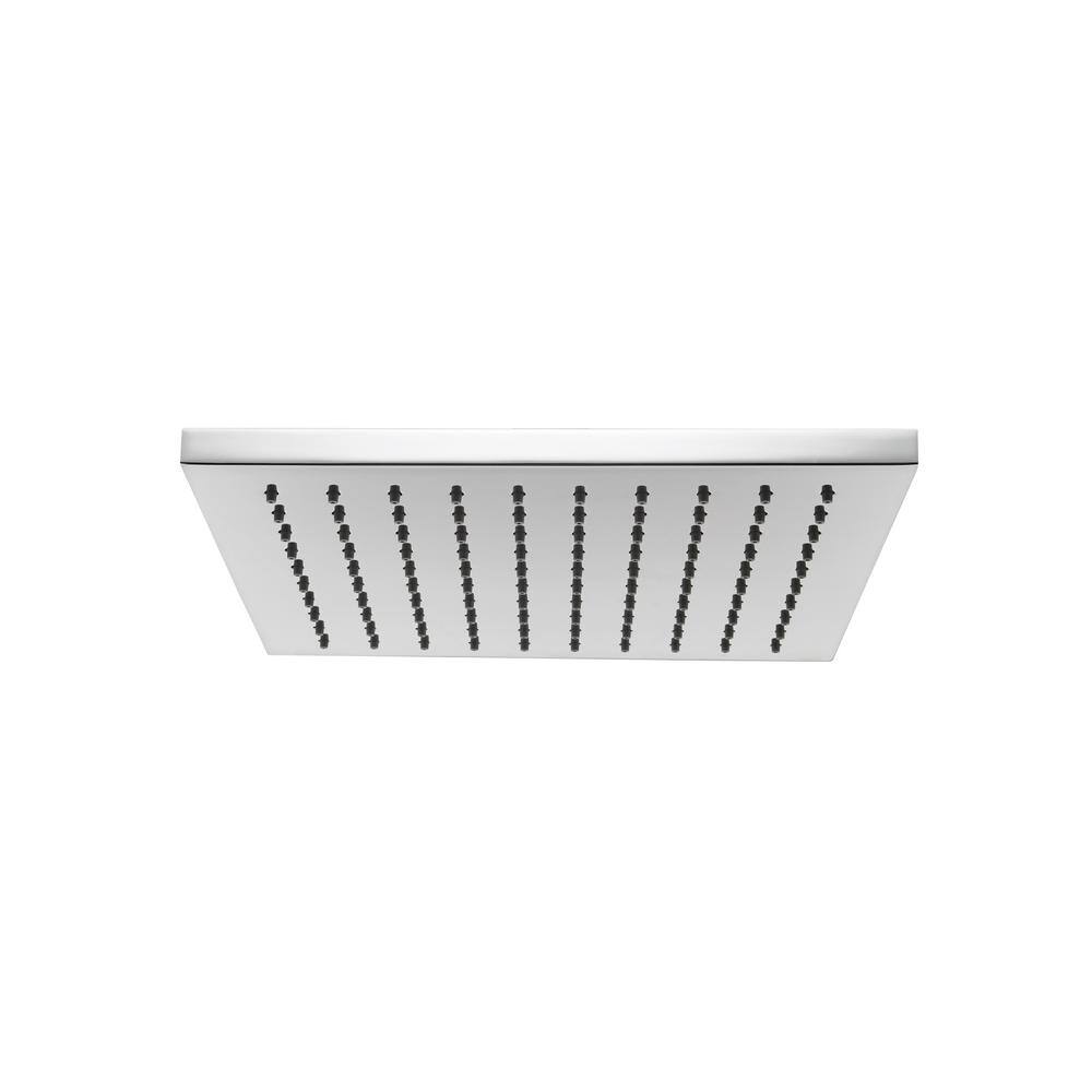 Kubos Square Polished Chrome Ceiling and Wall Mounted Rain Shower Head