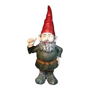 14.5 in. H Rumple the Garden Gnome Thumbs Up Figurine Statue