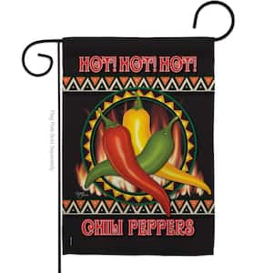 13 in. x 18.5 in. Chili Peppers Vegetable Garden Flag Double-Sided Food Decorative Vertical Flags
