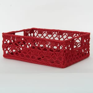 Mode Crochet Polypropylene Decorative Basket
