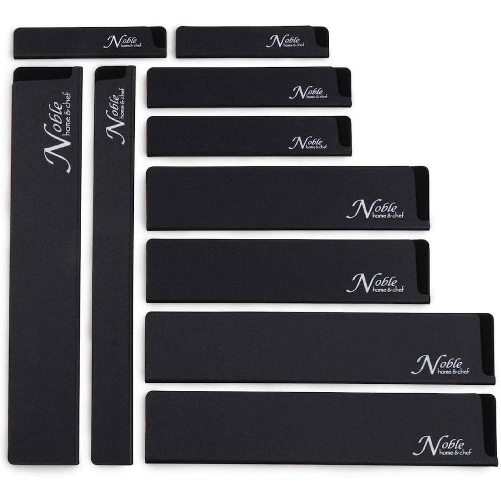 Felt-Lined Knife Blade Guards, Durable BPA-Free Plastic, Blade-Friendly 10-