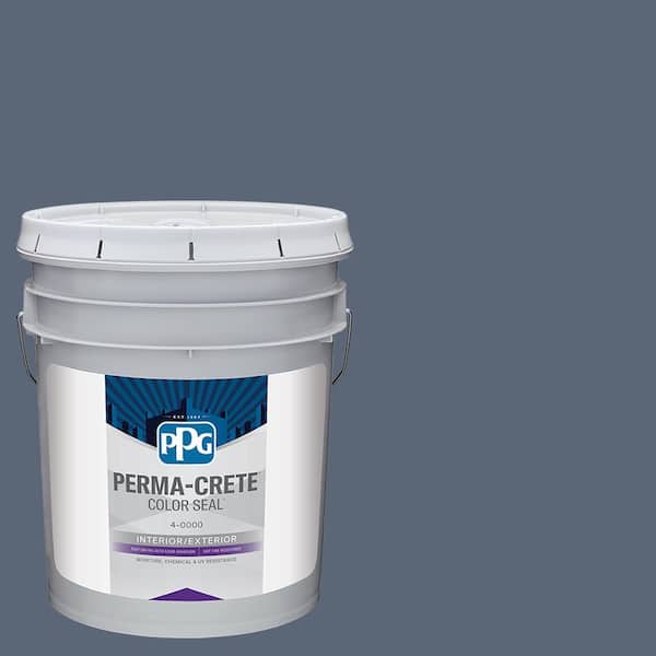 Color Seal 5 gal. PPG1042-6 Blue Zephyr Satin Interior/Exterior Concrete Stain