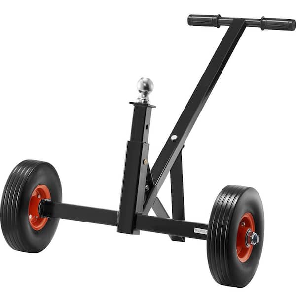 SKYSHALO Adjustable Trailer Dolly, 600 lbs. Tongue Weight Capacity, Carbon Steel Trailer Mover with 16-24 in. Adjustable Height