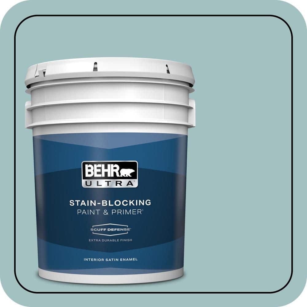 5 gal. #S440-3 Aspiring Blue Extra Durable Satin Enamel Interior Paint & Primer price history on PriceWatchPro