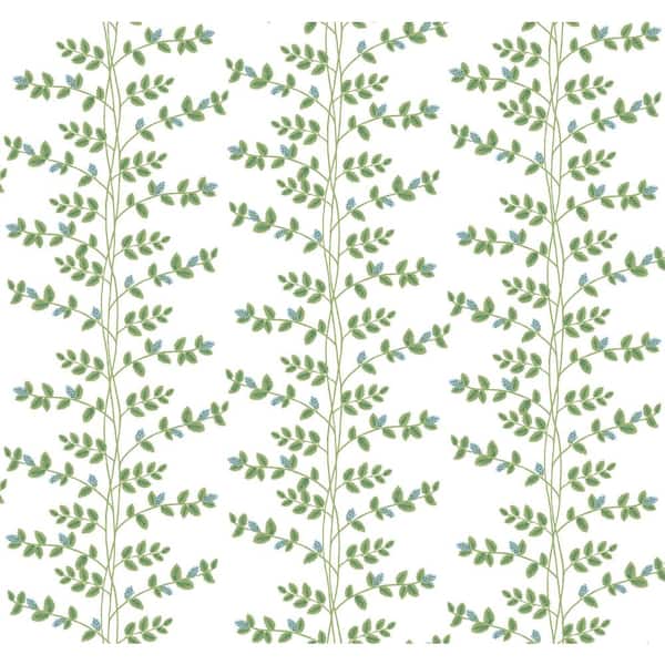 RIFLE PAPER CO. Climbing Vine Blue Green Matte Non-Pasted Wallpaper