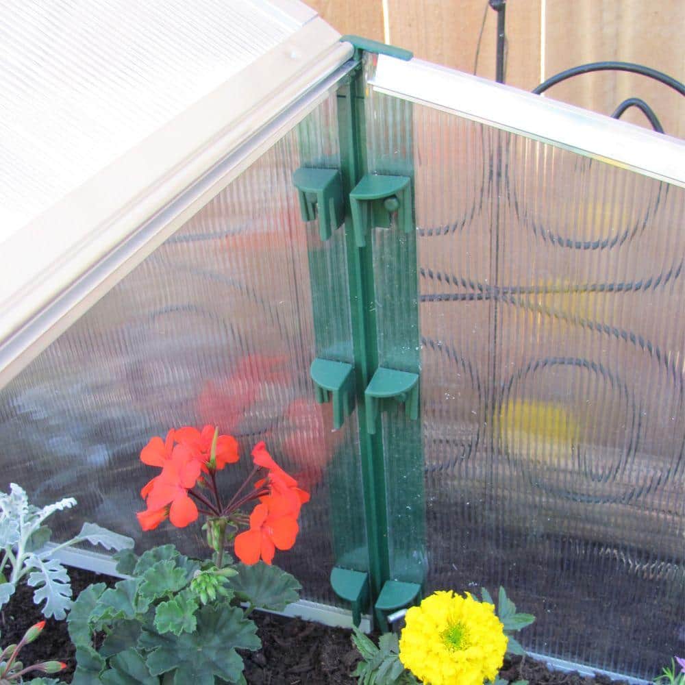 Green Twin-Wall Polycarbonate Double Cold Frame