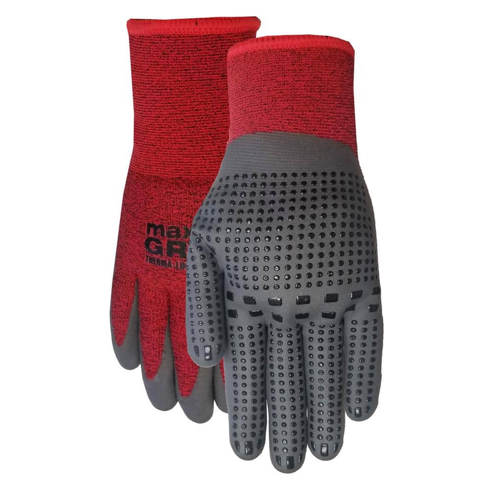 Safe Handler Nitrile Firm Grip Work Gloves, Fitted Wrist, Pink/Black, OSFM  (12 Pairs) 